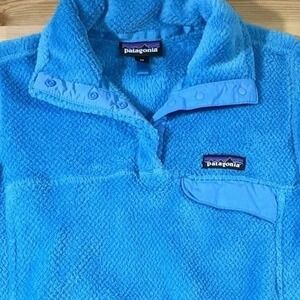 Patagonia‎ Womens XS Re-Tool Snap-T Fleece Pullover Glacier Blue Polartec